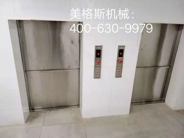 昆明澄江县华美达广场酒店传菜电梯2台安装完成